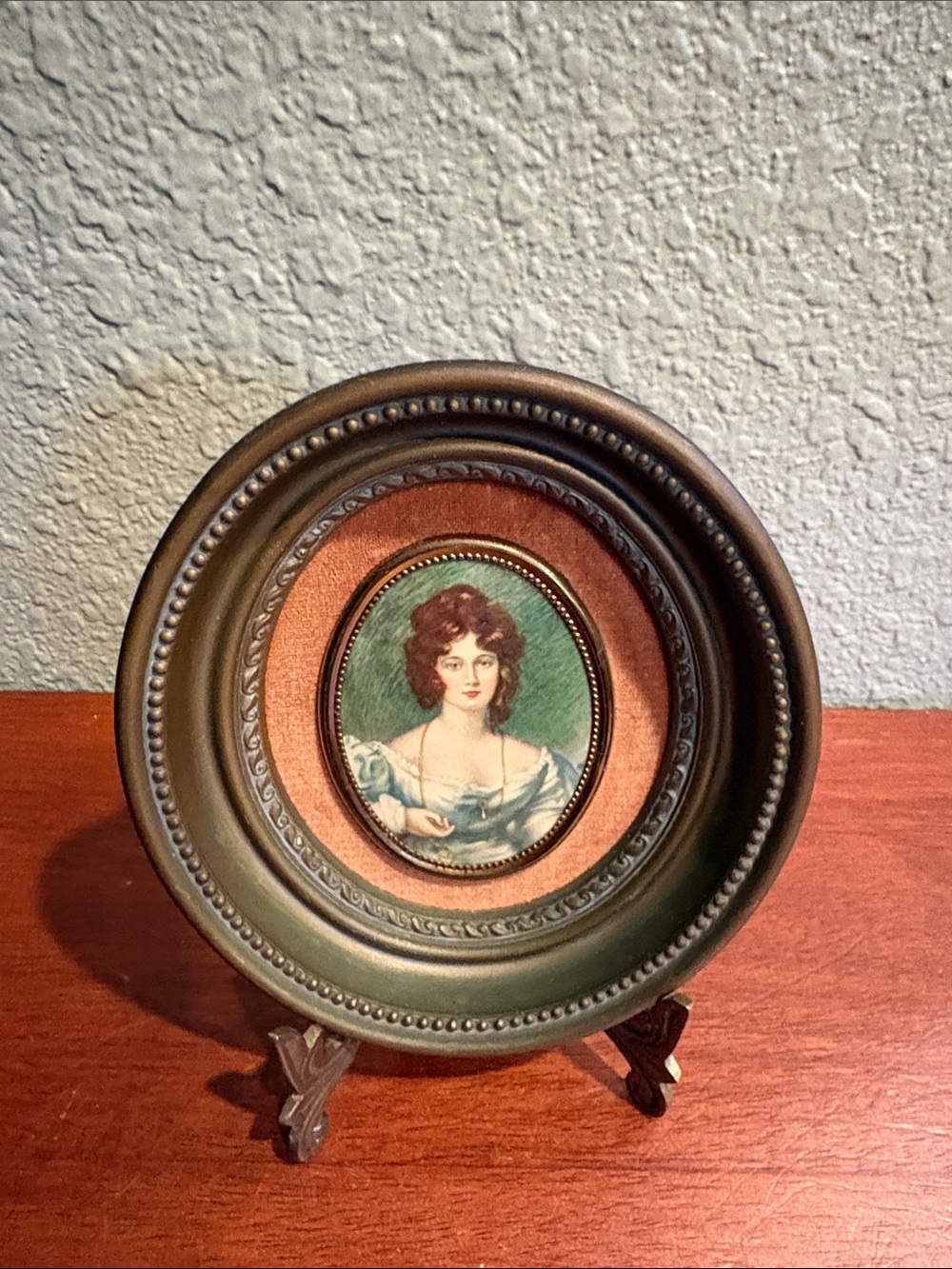 Vintage Oval Cameo Creation by Sir Thomas Lawrence titled Mrs Croker